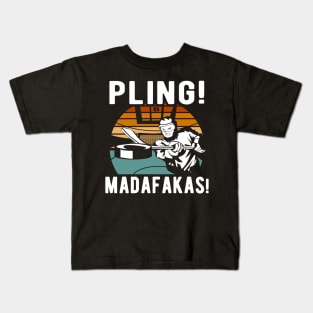 Pling Madafakas for a ice hockey fan Kids T-Shirt
